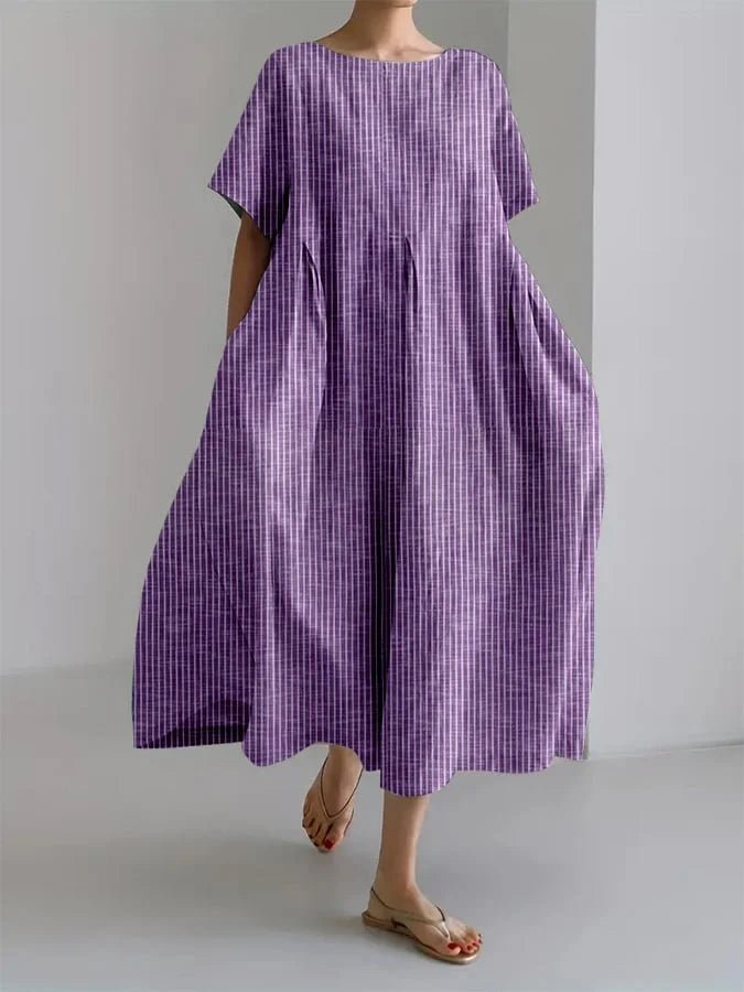 Colette | Robe aérienne à rayures rétro 