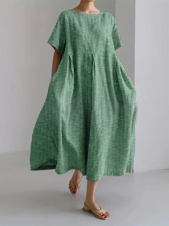 Colette | Robe aérienne à rayures rétro 