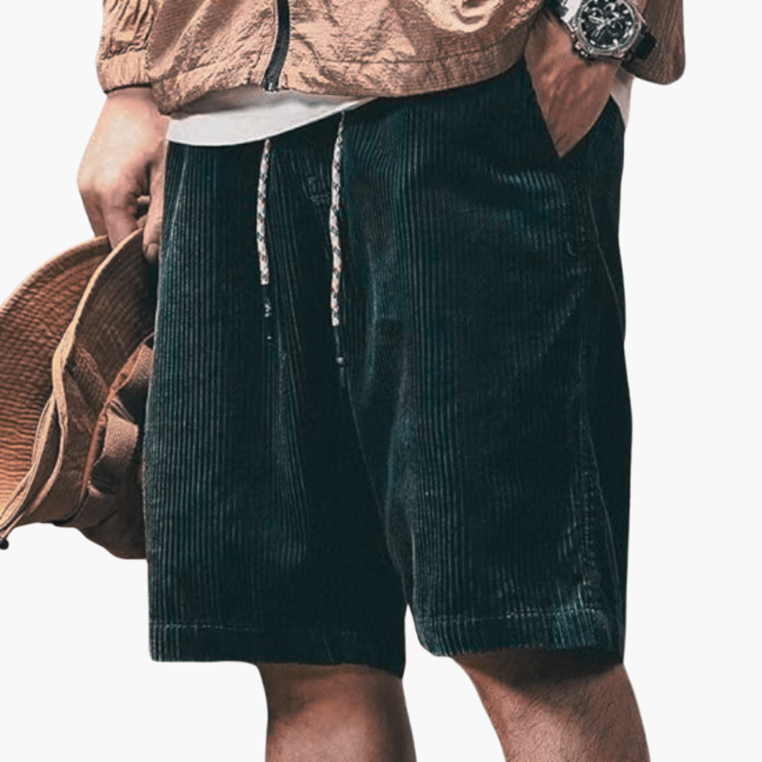 Short en velours côtelé pour homme – Décontracté, doux et parfait pour l'été