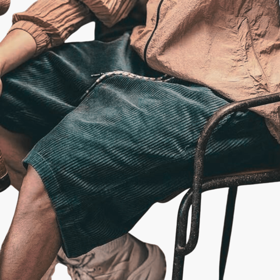 Short en velours côtelé pour homme – Décontracté, doux et parfait pour l'été