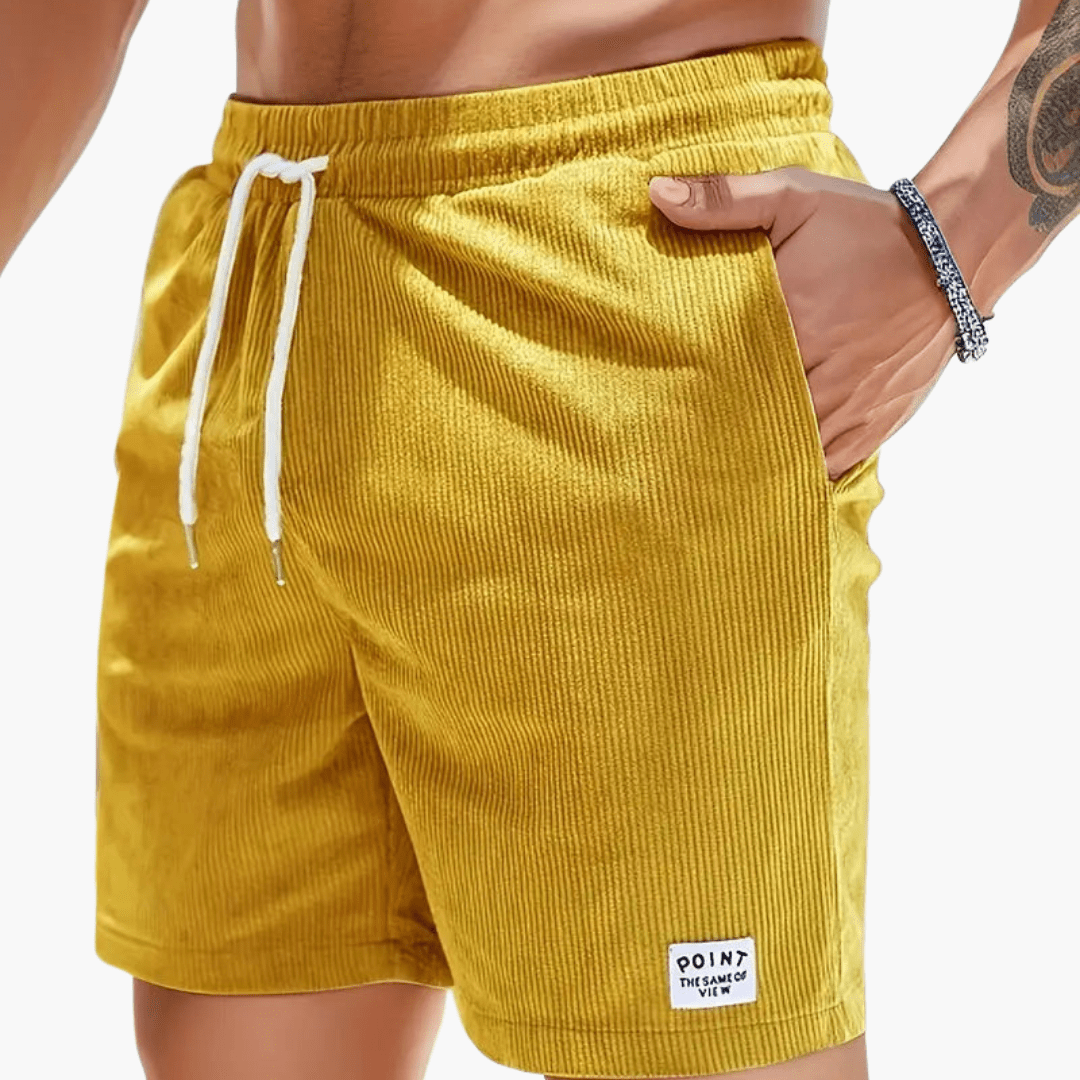 Short en velours côtelé pour homme – Doux, confortable et parfait pour l'été