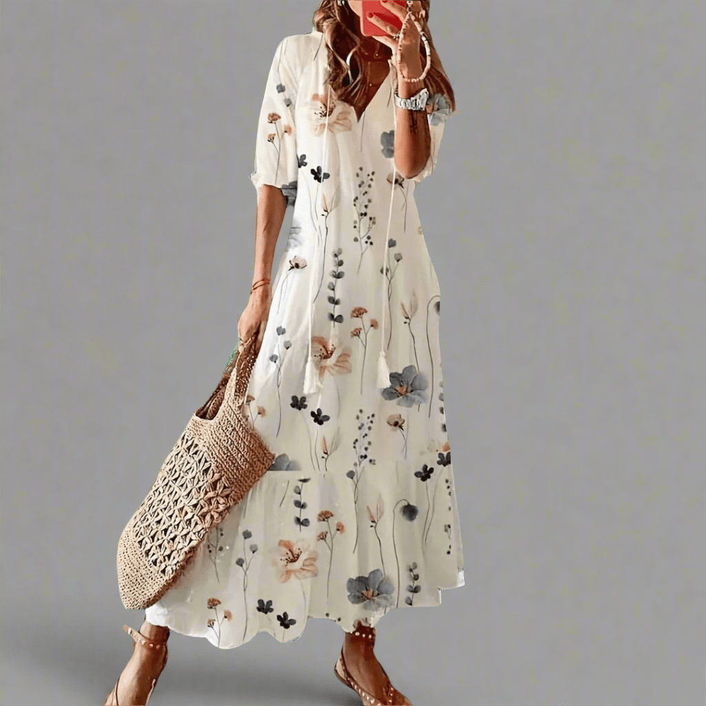 Cyratrud | Robe longue aérienne à l'élégance moderne