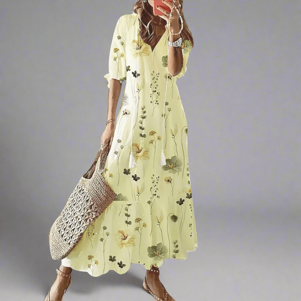 Cyratrud | Robe longue aérienne à l'élégance moderne