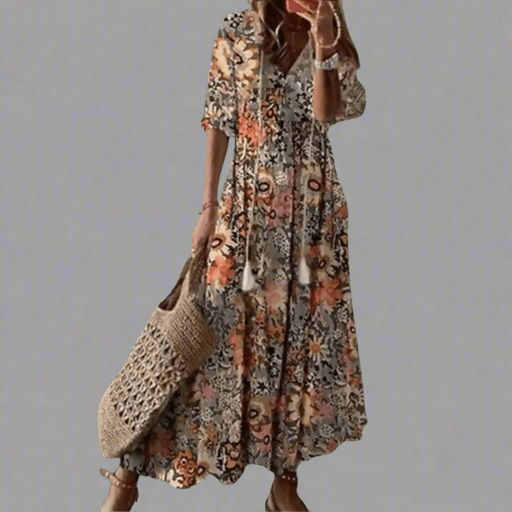 Cyratrud | Robe longue aérienne à l'élégance moderne