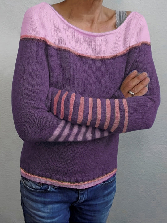 Katharina – Pull Rayé à Manches Longues