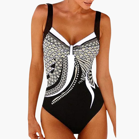 Eleganter Einteiler - Damen Badeanzug mit Stil für den Sommer