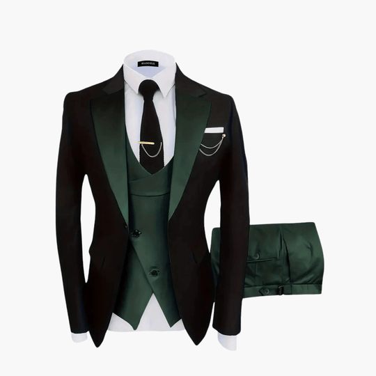 Costume de mariage élégant - 3 pièces pour hommes pour les invités festifs 