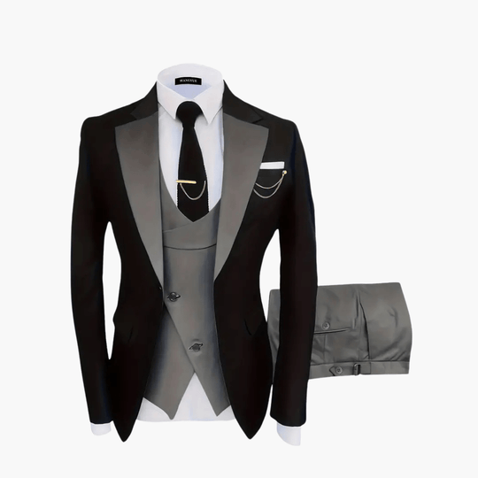 Costume de mariage élégant - 3 pièces pour hommes pour les invités festifs 