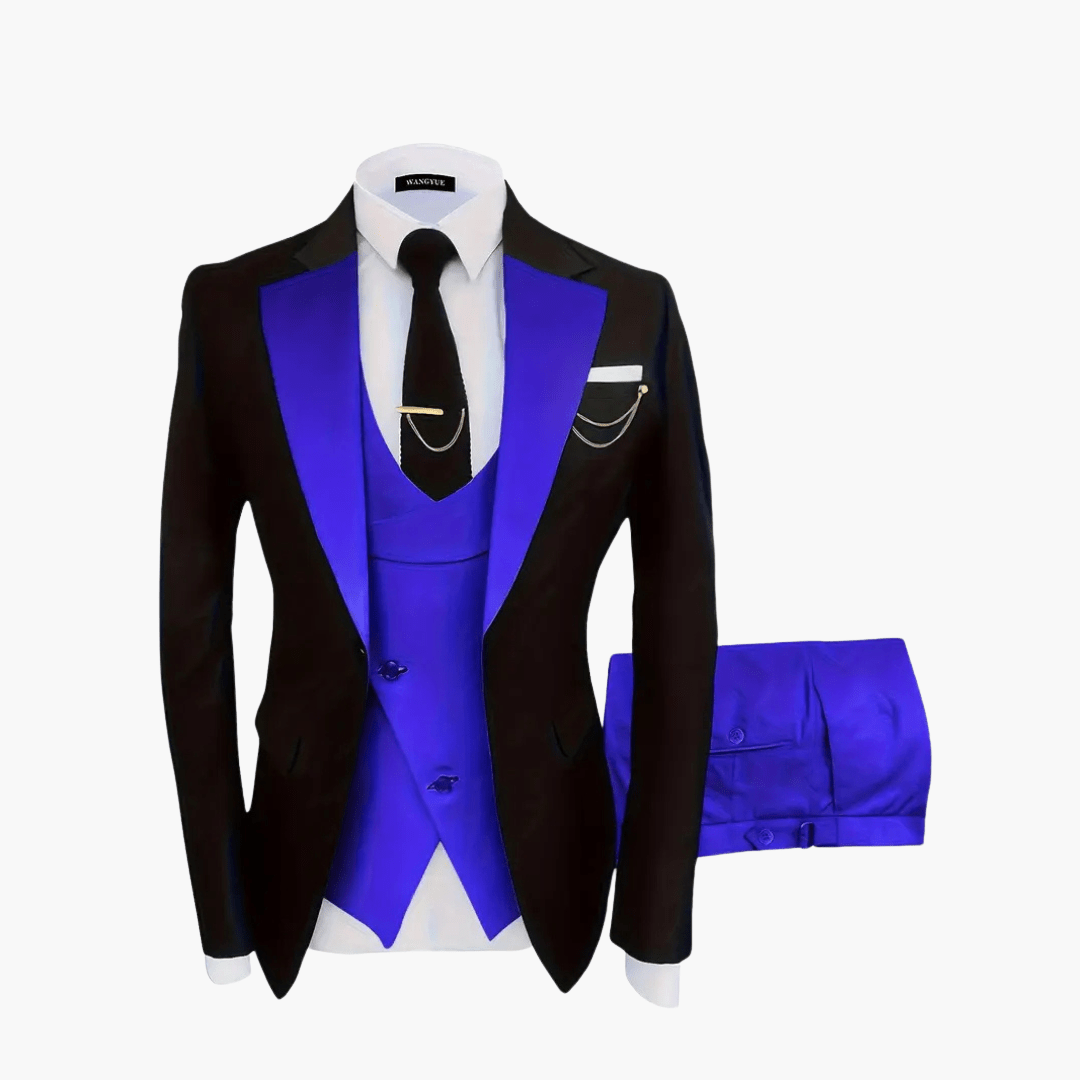 Costume de mariage élégant - 3 pièces pour hommes pour les invités festifs 