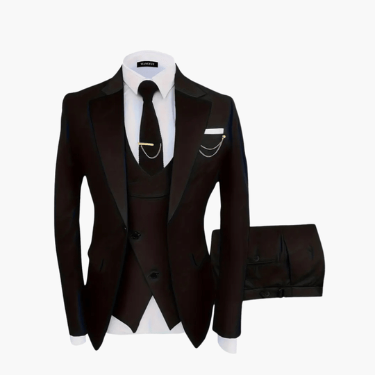 Costume de mariage élégant - 3 pièces pour hommes pour les invités festifs 