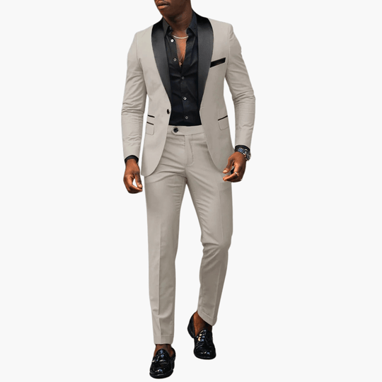 Costume de mariage élégant - costume deux pièces pour homme avec une coupe moderne 