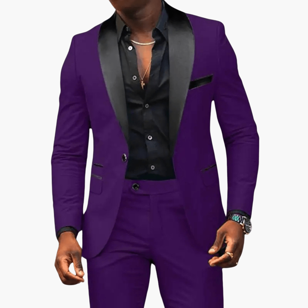 Costume de mariage élégant - costume deux pièces pour homme avec une coupe moderne 