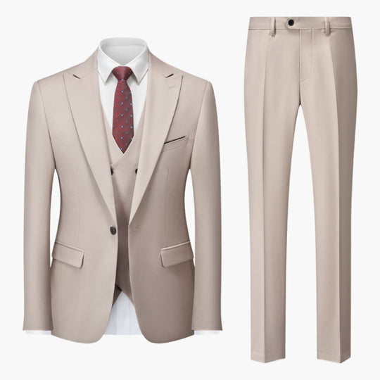 Costume élégant slim fit - 3 pièces pour homme pour le travail