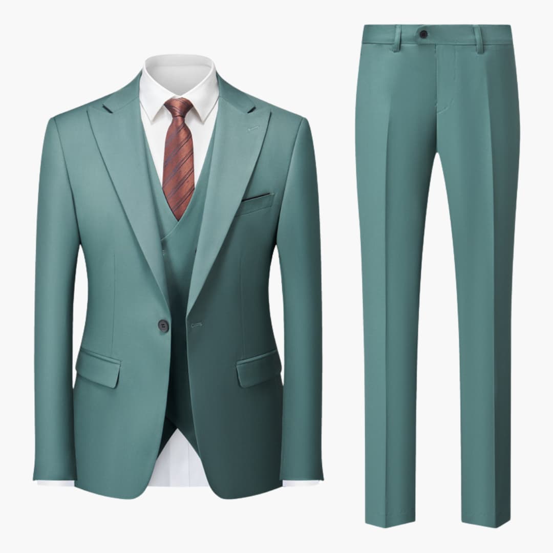 Costume élégant slim fit - 3 pièces pour homme pour le travail