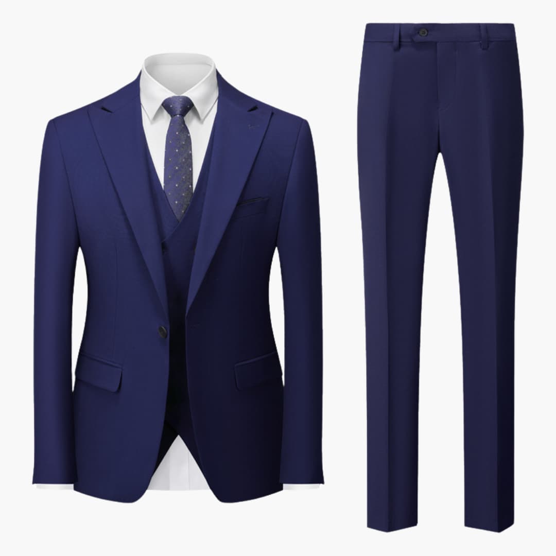 Costume élégant slim fit - 3 pièces pour homme pour le travail
