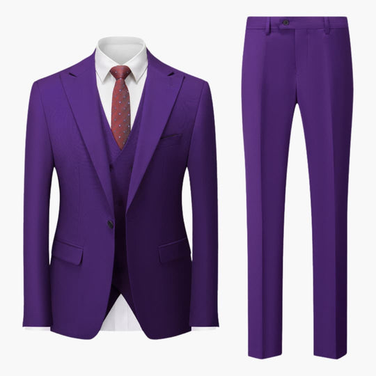 Costume élégant slim fit - 3 pièces pour homme pour le travail