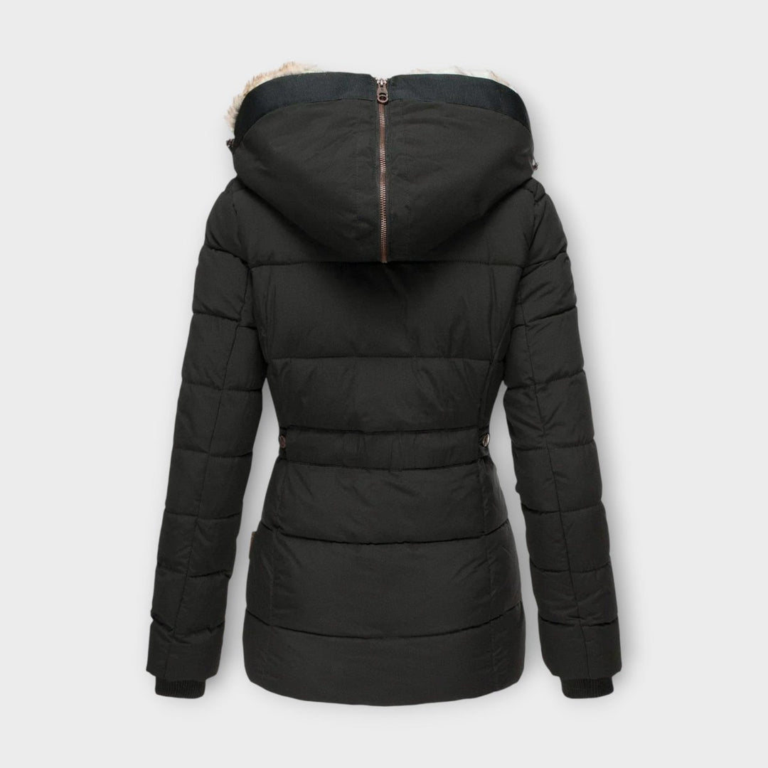 Emine - Manteau douillet doublé de fourrure