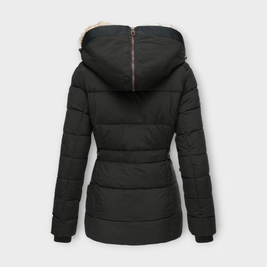 Emine - Manteau douillet doublé de fourrure