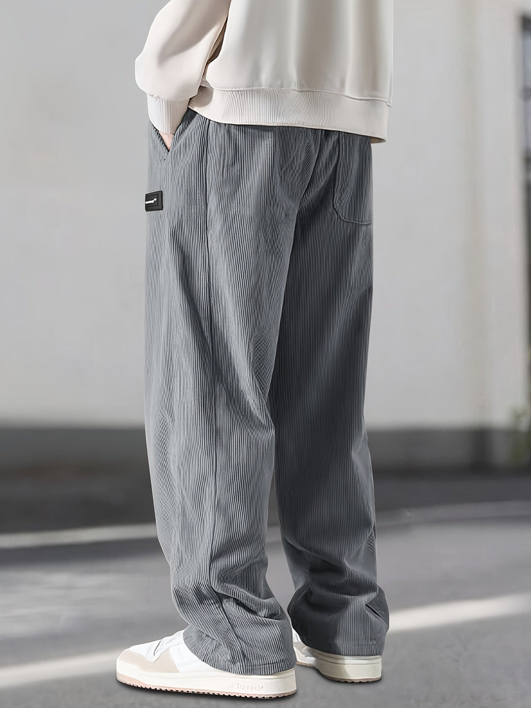 Nouvelle™ | Pantalon droit à taille coulissée avec cordon de serrage