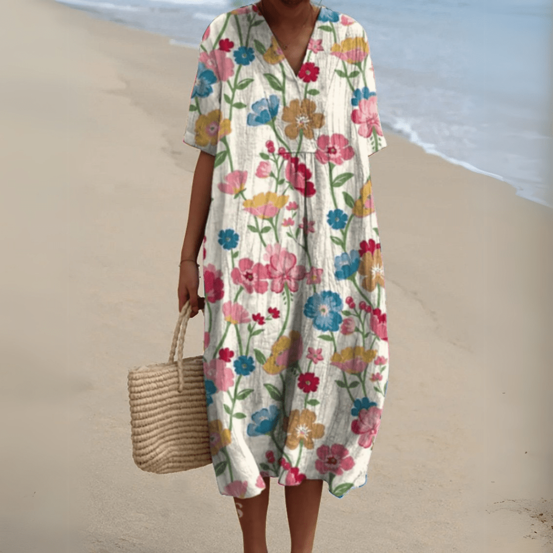 Fashionmoment™ | Robe fleurie élégante 