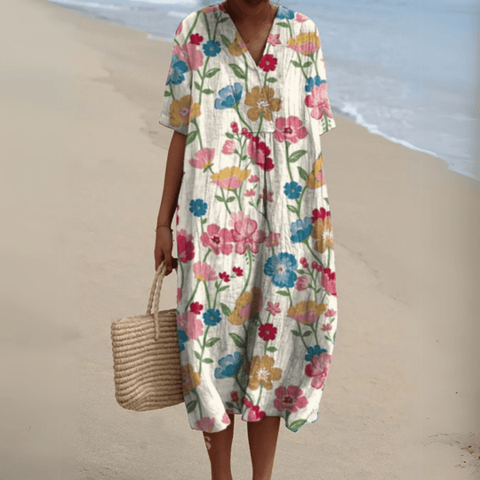 Fashionmoment™ | Robe fleurie élégante 