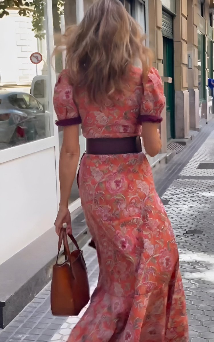 Robe longue rose élégante Fashionmoment® : élégante et féminine