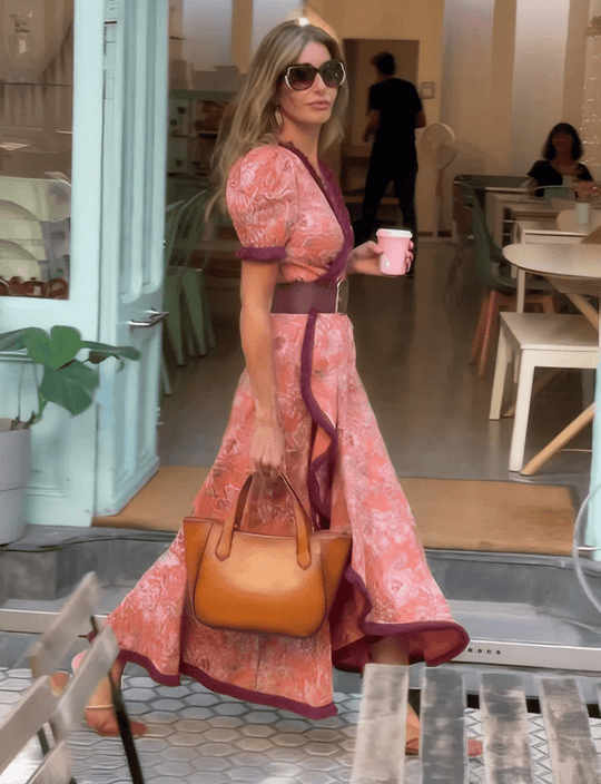 Robe longue rose élégante Fashionmoment® : élégante et féminine