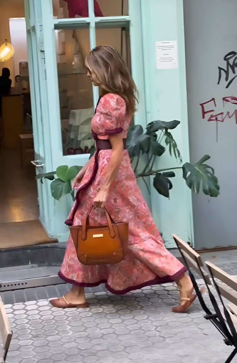 Robe longue rose élégante Fashionmoment® : élégante et féminine