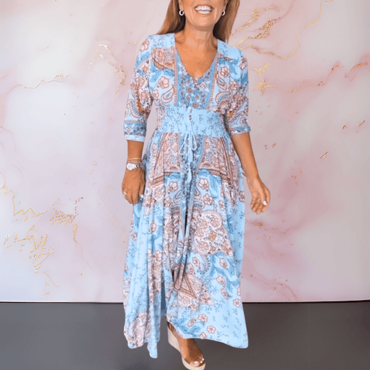 Fashionmoment ™ | Robe d'été élégante à col en V