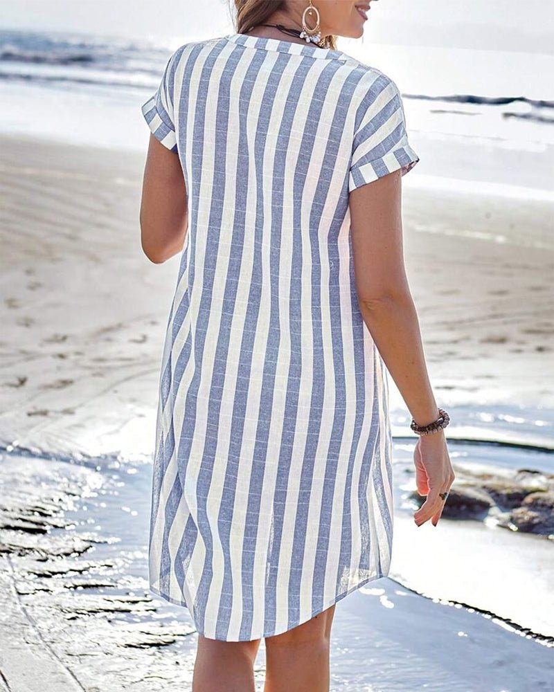 Robe chemise Fashionmoment® « Martine » – le classique rencontre le confort. 