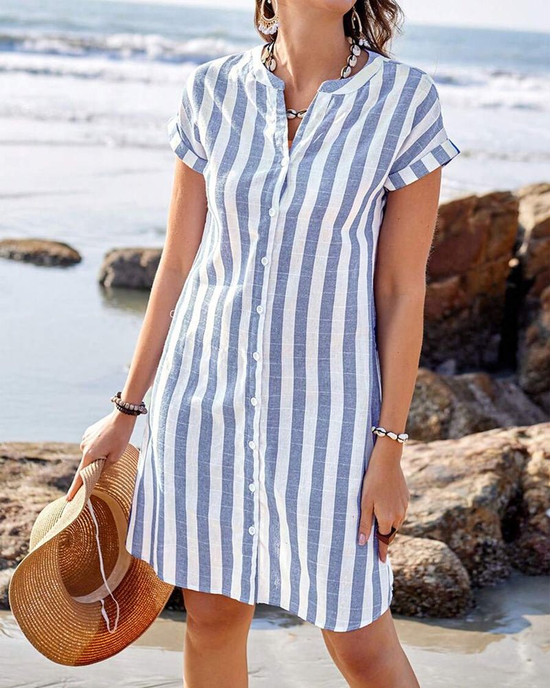 Robe chemise Fashionmoment® « Martine » – le classique rencontre le confort. 