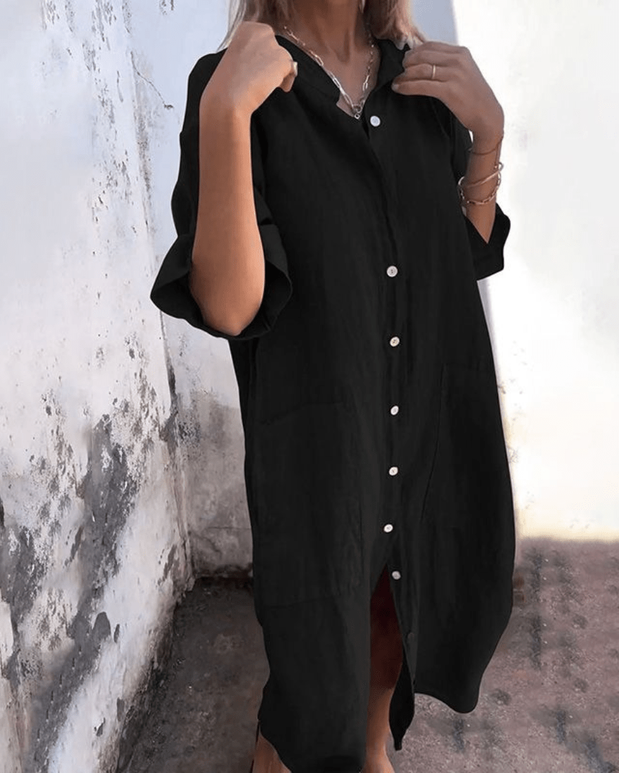 Fashionmoment™ | Robe chemise décontractée style Ibiza