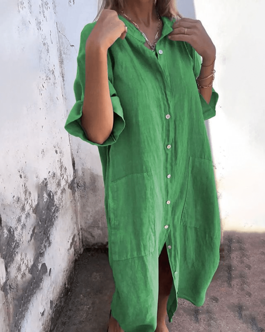 Fashionmoment™ | Robe chemise décontractée style Ibiza