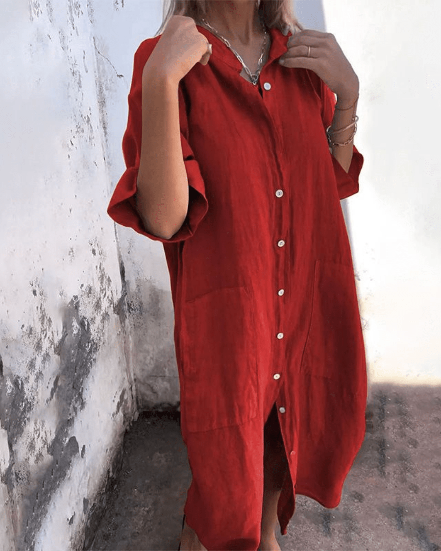 Fashionmoment™ | Robe chemise décontractée style Ibiza