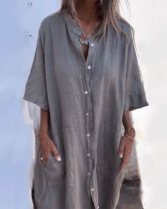 Fashionmoment™ | Robe chemise décontractée style Ibiza