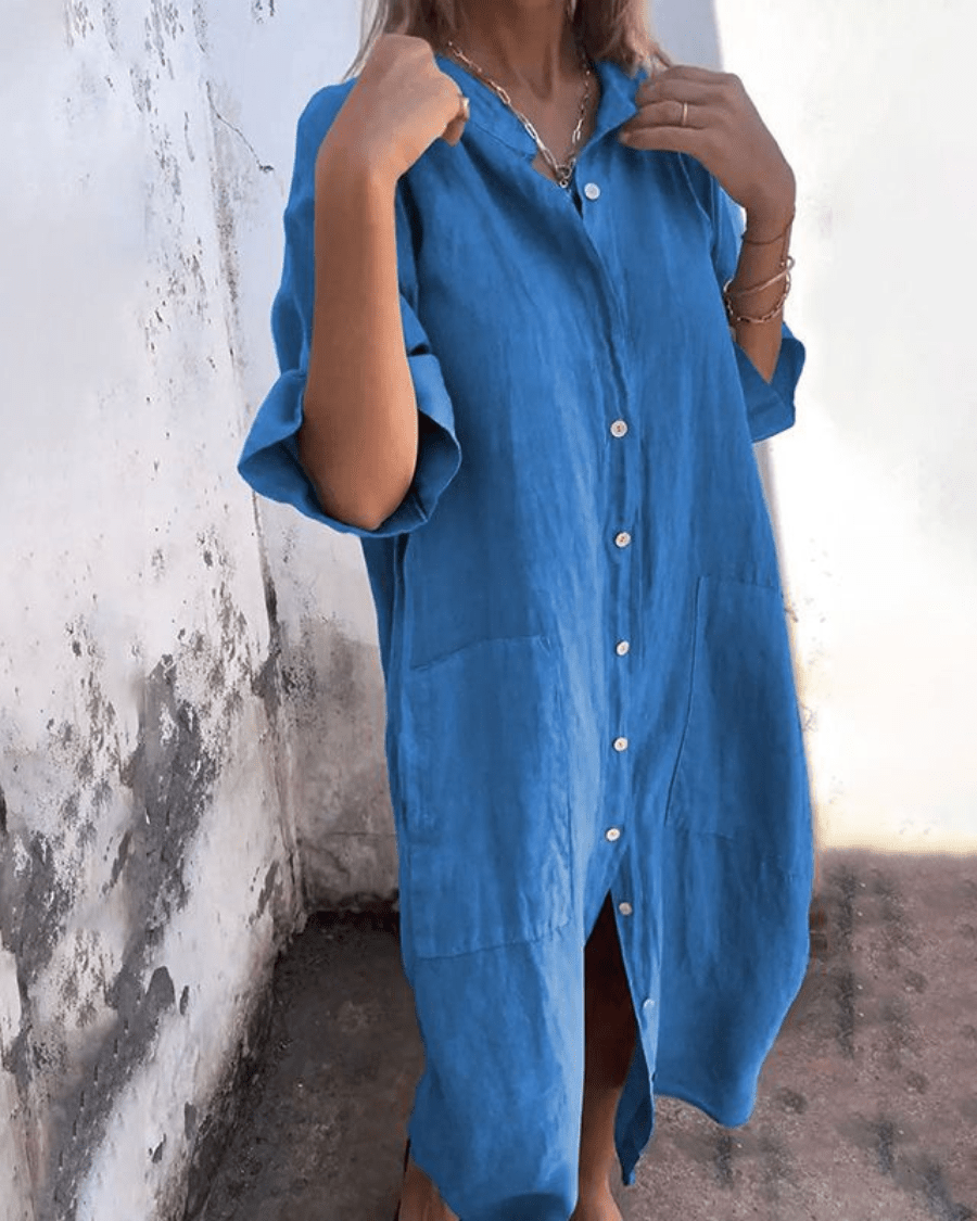 Fashionmoment™ | Robe chemise décontractée style Ibiza