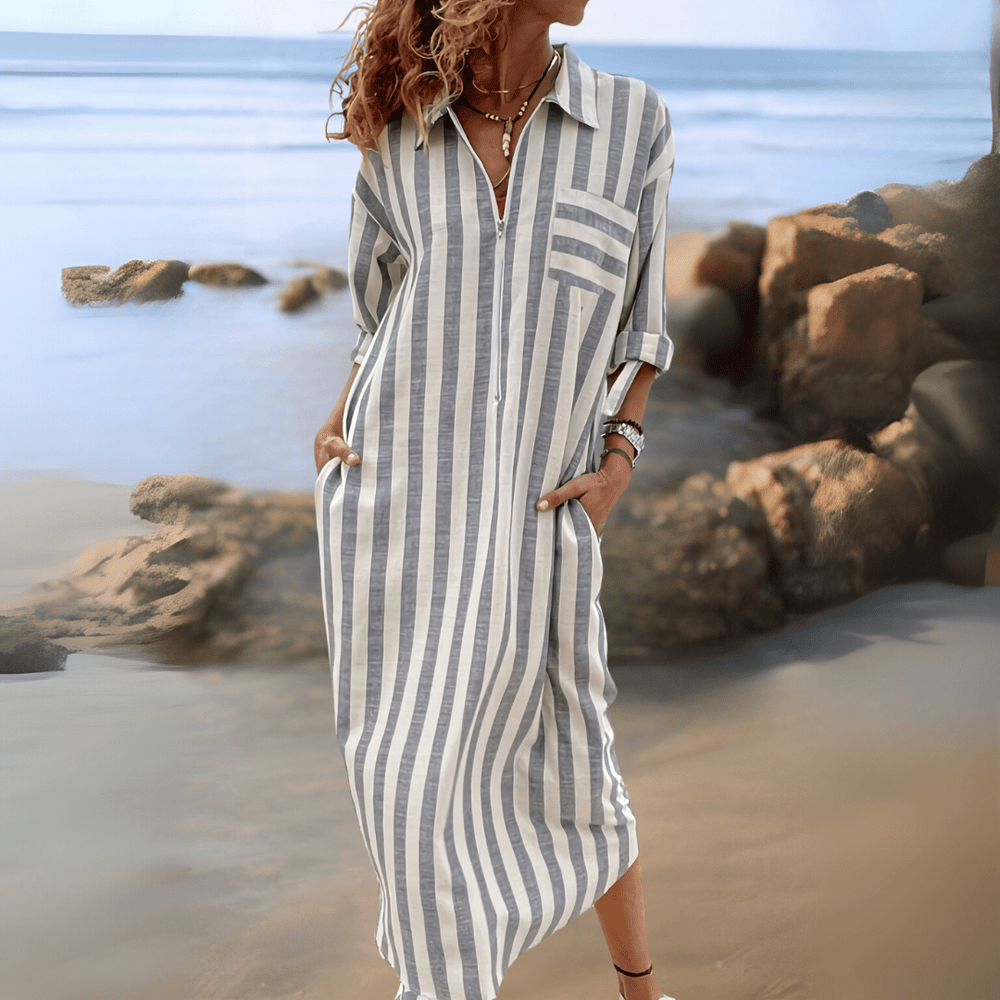 Robe « Joyce » Fashionmoment® – Rayures. Style. Confiance. 