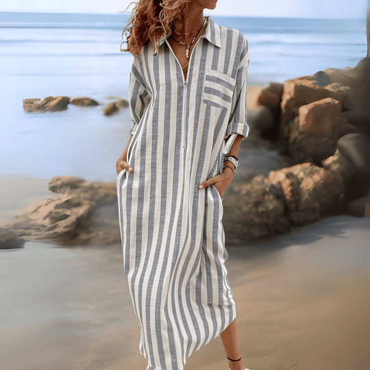 Robe « Joyce » Fashionmoment® – Rayures. Style. Confiance. 