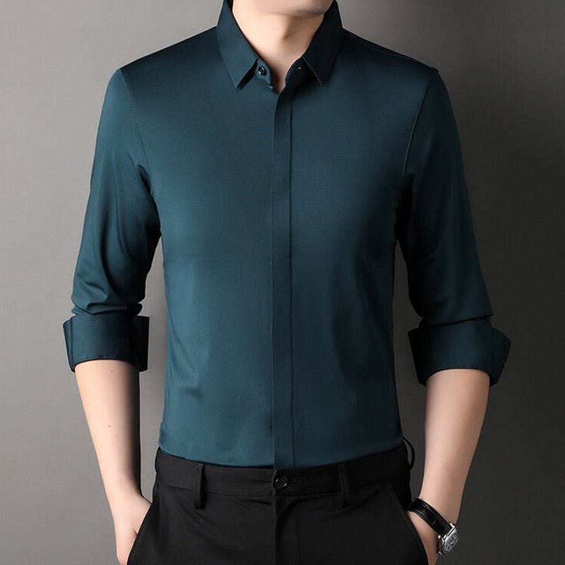 Fashionmoment® | Knitterfreies Stretchhemd für Herren