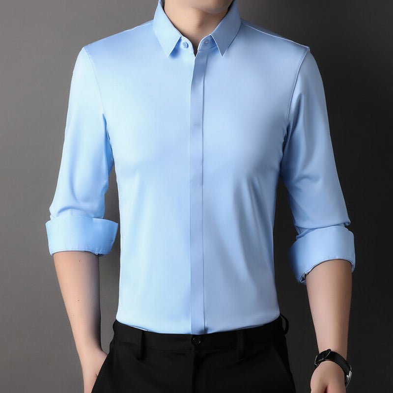 Fashionmoment® | Knitterfreies Stretchhemd für Herren