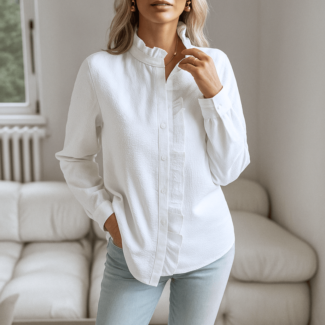 Fashionmoment® Laura | Luxuriöse Bluse mit Fransen