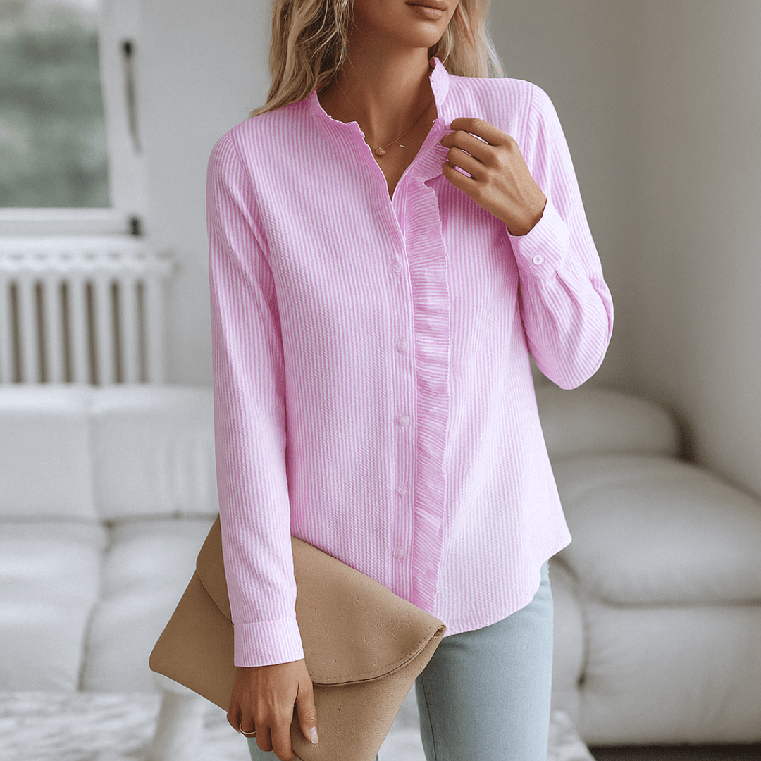 Fashionmoment® Laura | Luxuriöse Bluse mit Fransen