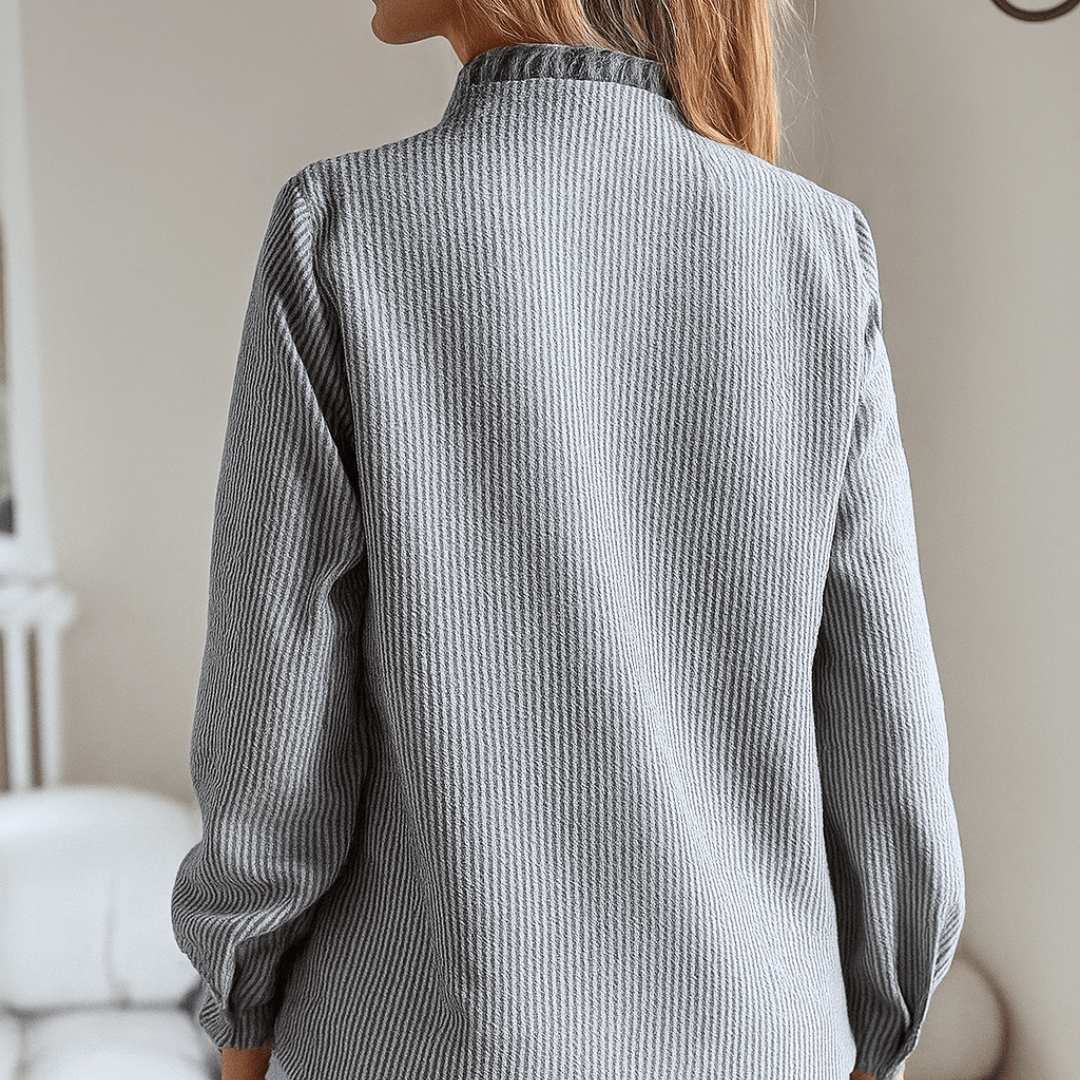 Fashionmoment® Laura | Luxuriöse Bluse mit Fransen