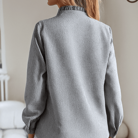 Fashionmoment® Laura | Luxuriöse Bluse mit Fransen