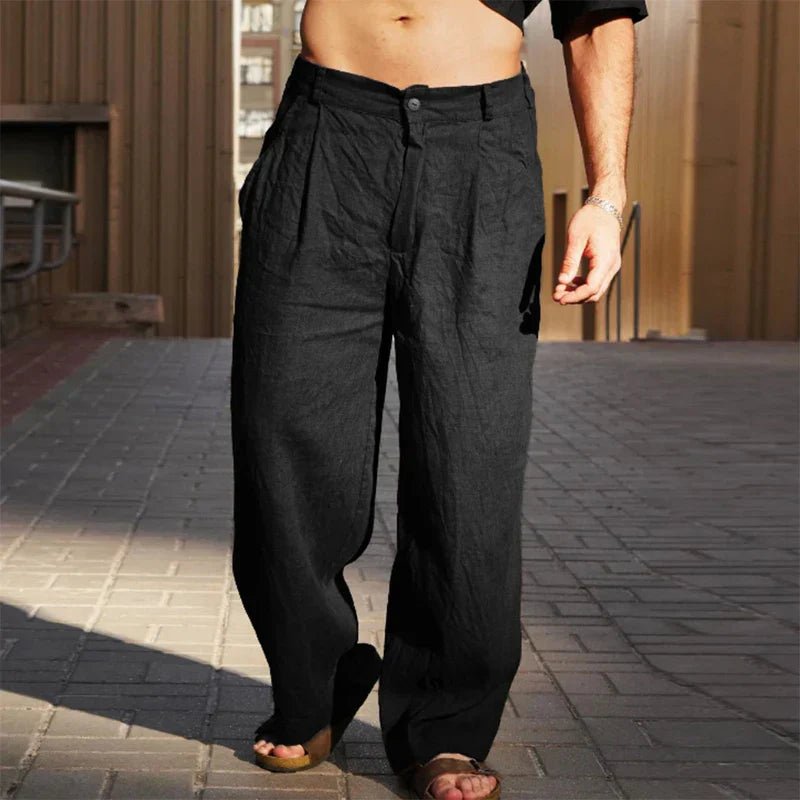 Fashionmoment® | Pantalon large en lin 