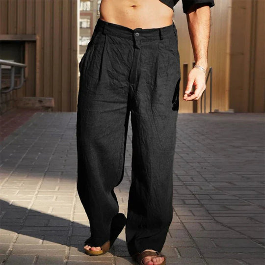 Fashionmoment® | Pantalon large en lin 