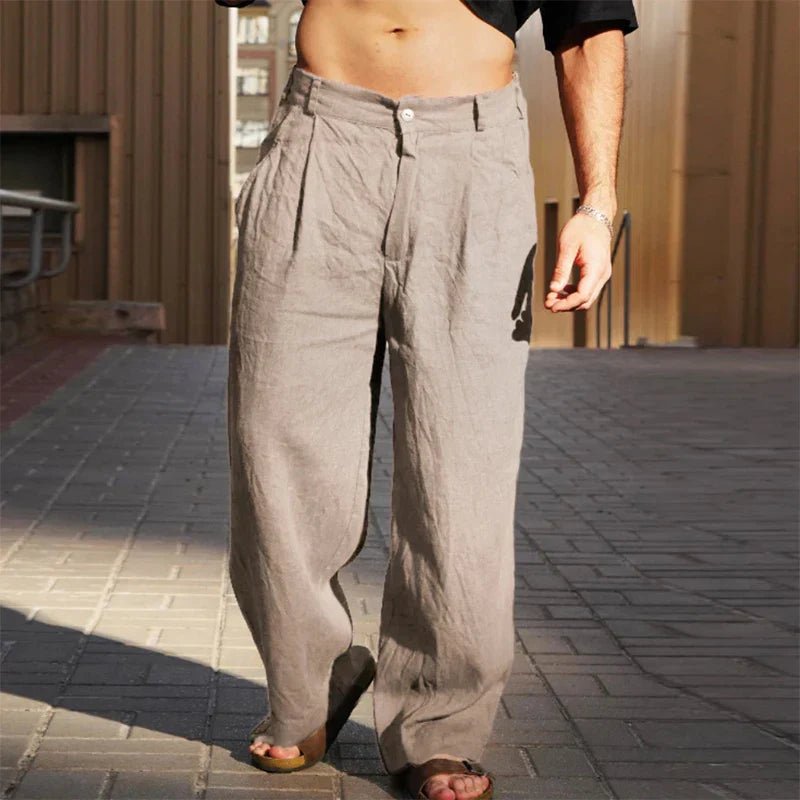 Fashionmoment® | Pantalon large en lin 