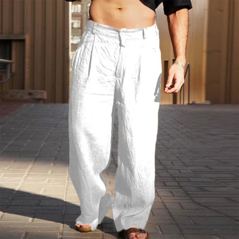 Fashionmoment® | Pantalon large en lin 