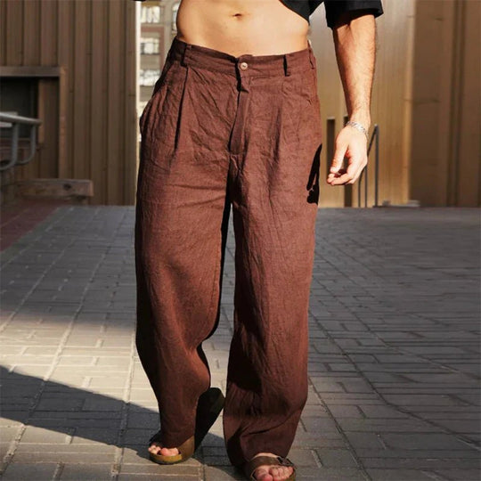 Fashionmoment® | Pantalon large en lin 