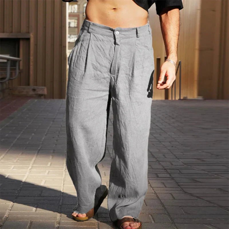 Fashionmoment® | Pantalon large en lin 
